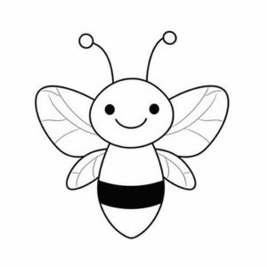 Dibujo fácil de abeja