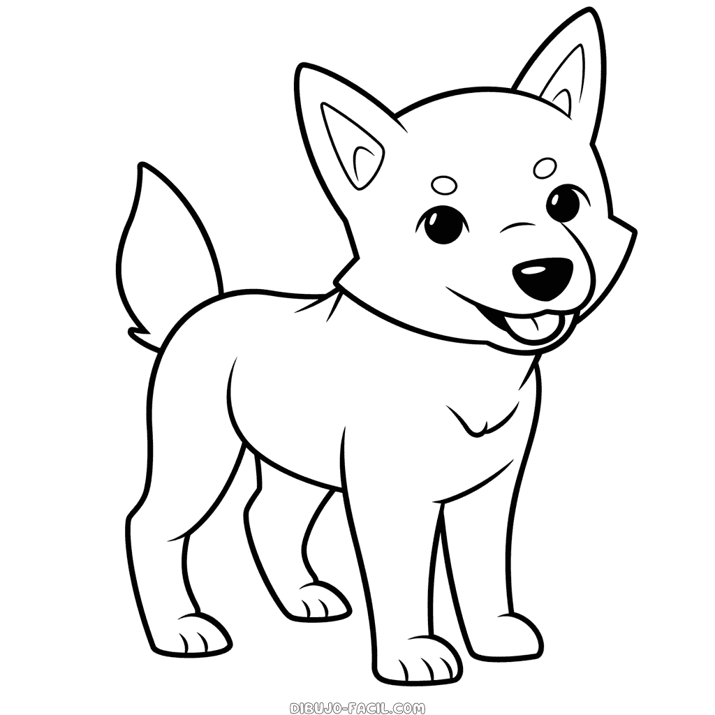 Dibujo fácil de dingo