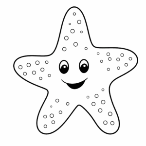 Dibujo fácil de estrella de mar