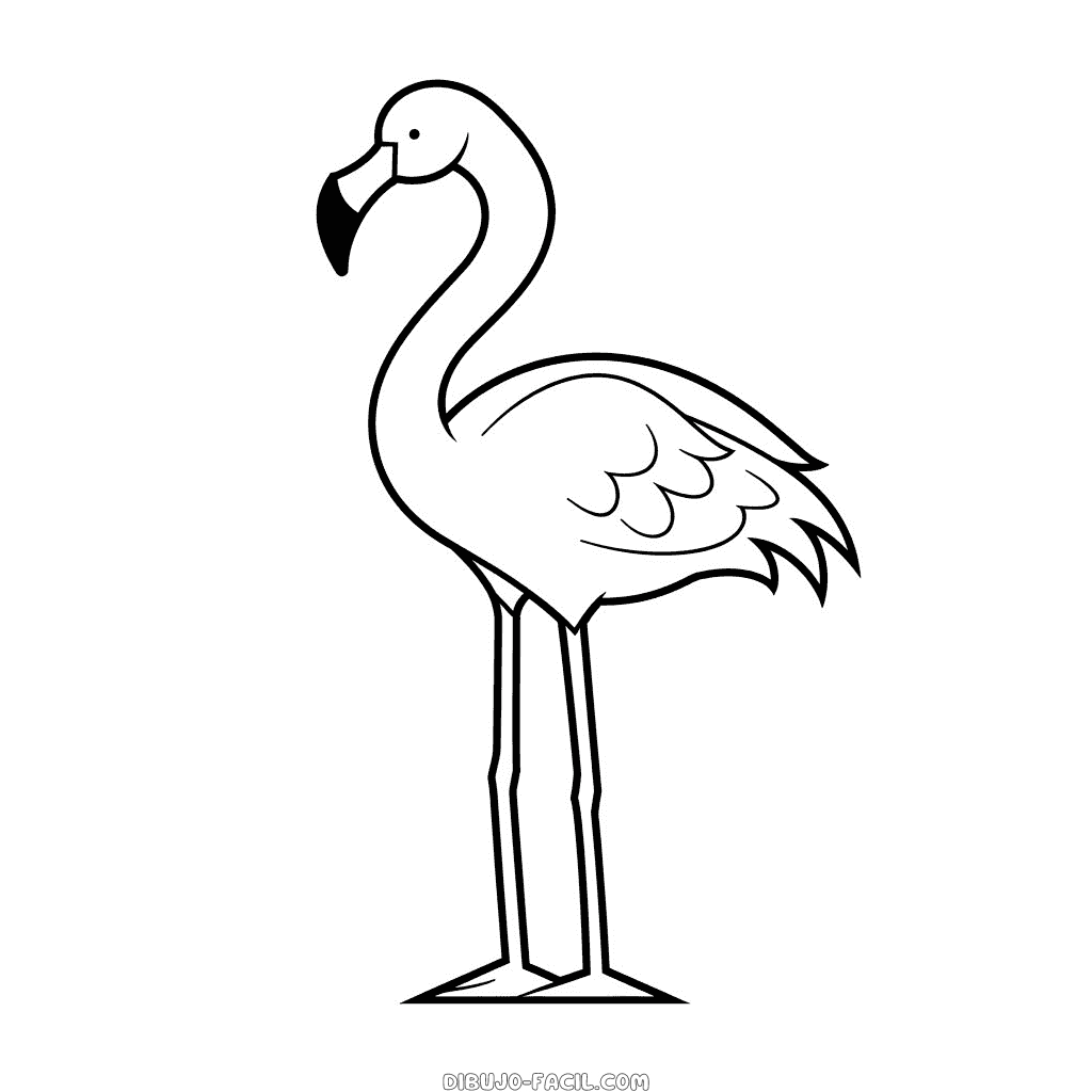 Dibujo fácil de flamenco