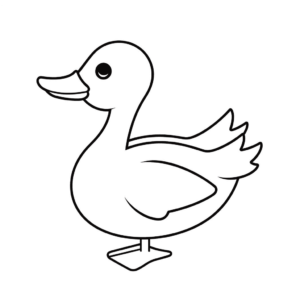 Dibujo fácil de ganso