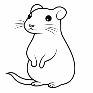 Dibujo fácil de jerbo