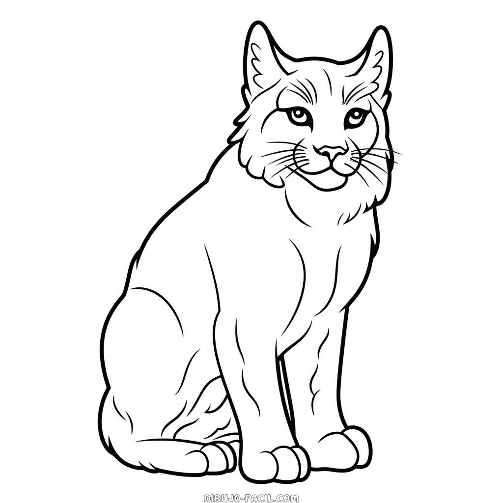 Dibujo fácil de lince