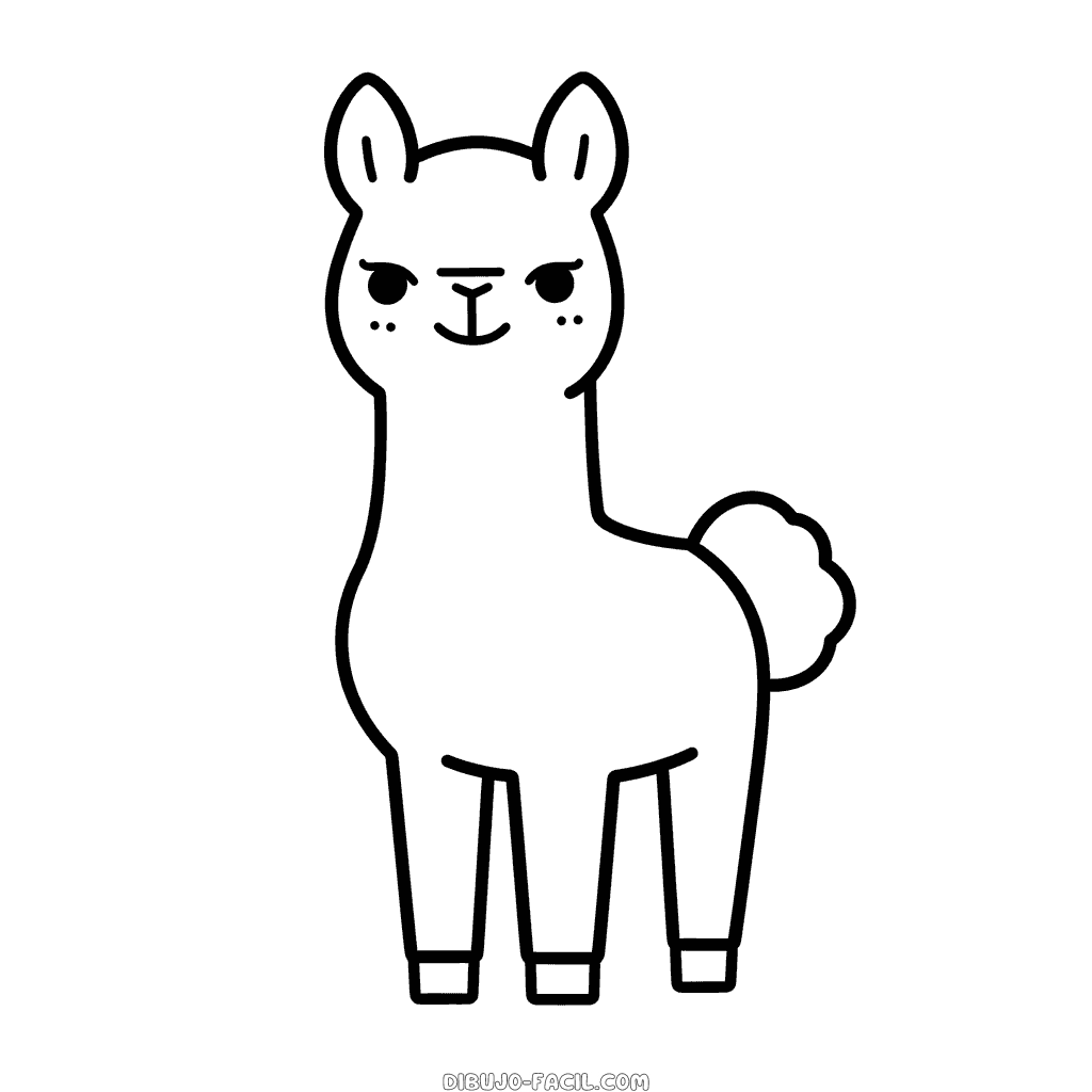 Dibujo fácil de llama