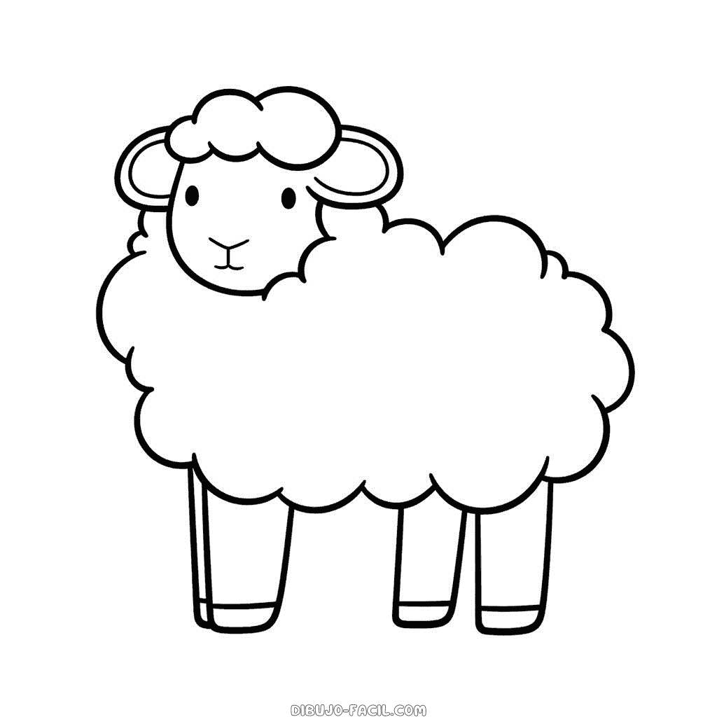 Dibujo fácil de oveja