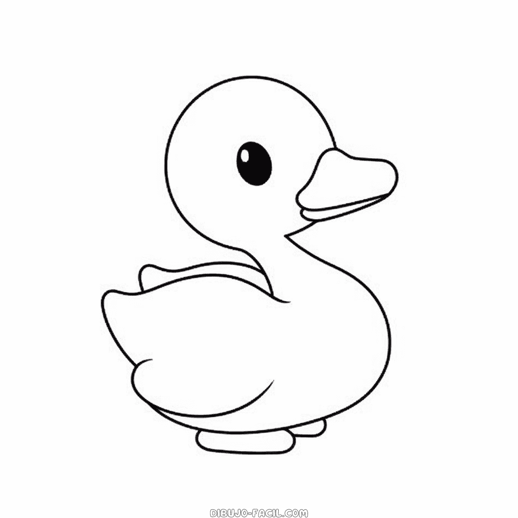 Dibujo fácil de pato