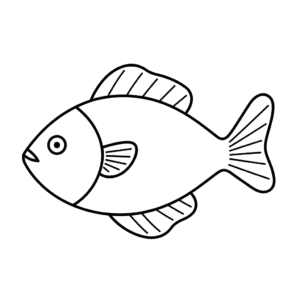 Dibujo fácil de pez