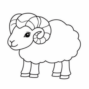 Dibujo fácil de ram