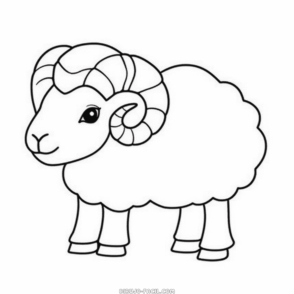 Dibujo fácil de ram