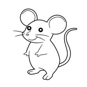 Dibujo fácil de rata