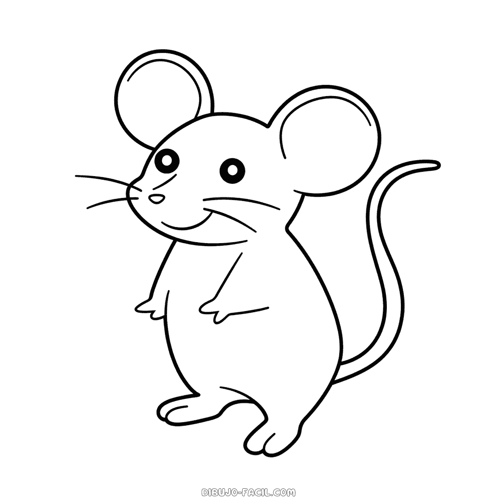 Dibujo fácil de rata
