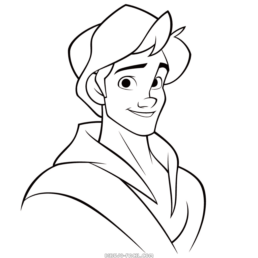 Dibujo fácil de aladino