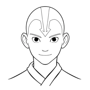 Dibujo fácil de avatar el último maestro aire