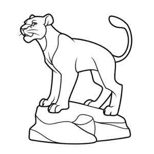 Dibujo fácil de bagheera el libro de la selva