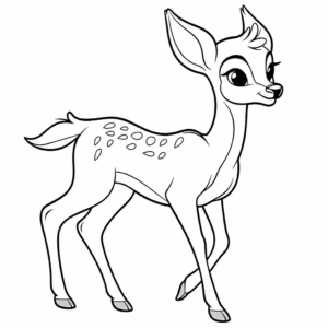 Dibujo fácil de bambi