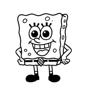 Dibujo fácil de bob esponja pantalones cuadrados