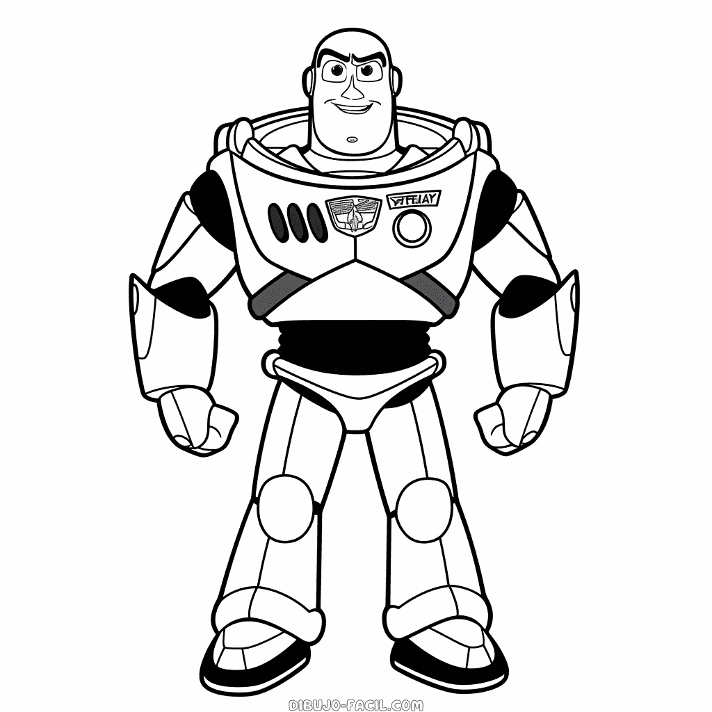 Dibujo fácil de buzz lightyear toy story