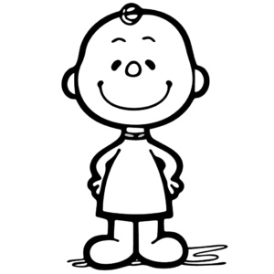 Dibujo fácil de charlie brown cacahuetes