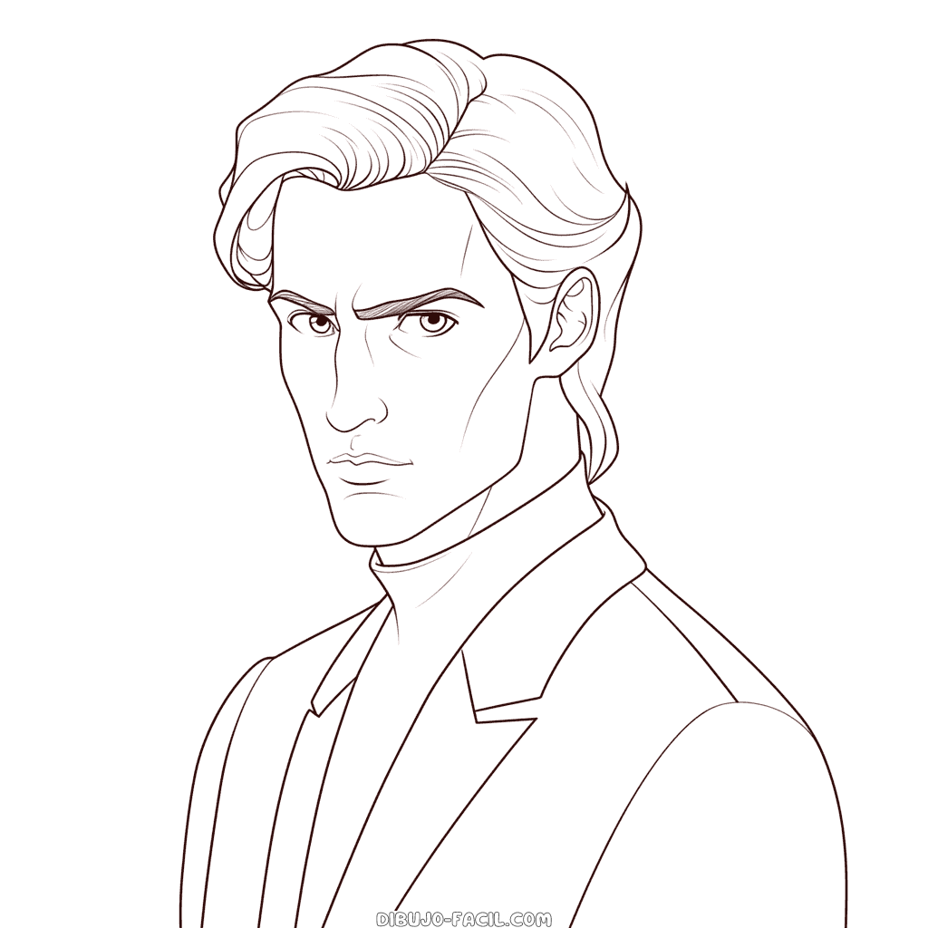 Dibujo fácil de dimitri anastasia