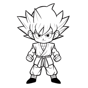 Dibujo fácil de goku dragon ball