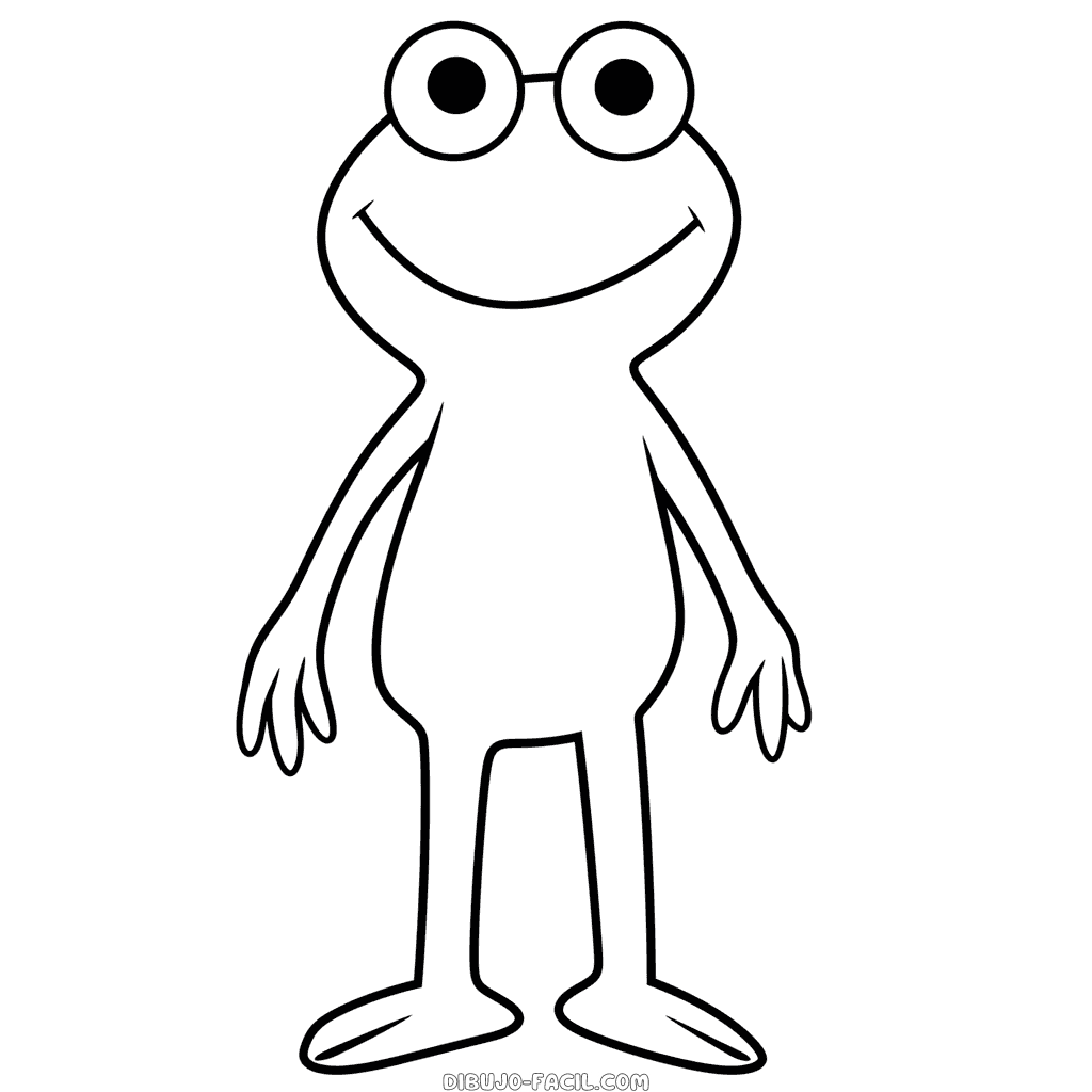 Dibujo fácil de kermit la rana los muppets
