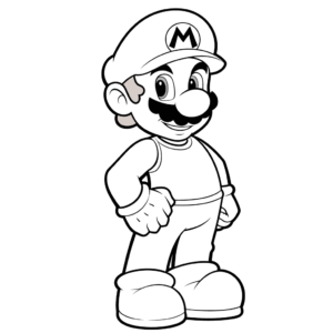 Dibujo fácil de mario