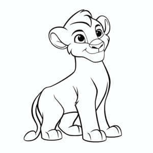 Dibujo fácil de nala el rey león