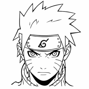 Dibujo fácil de naruto uzumaki