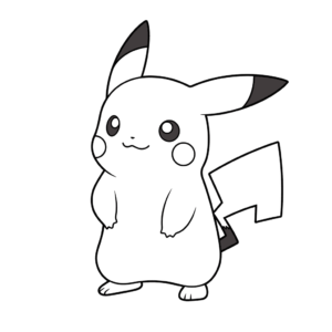 Dibujo fácil de pikachu