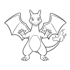 Dibujo fácil de pokemon charizard