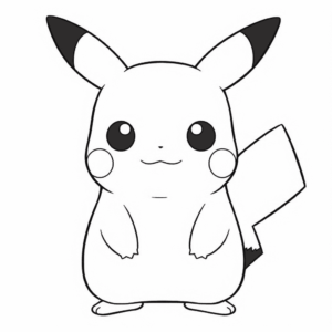 Dibujo fácil de pokemon pikachu