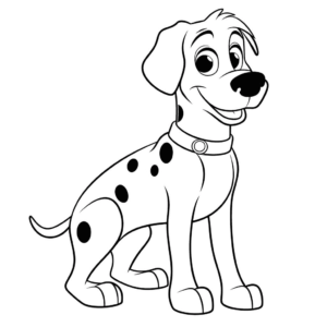 Dibujo fácil de pongo 101 dálmatas