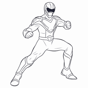 Dibujo fácil de ranger azul power rangers