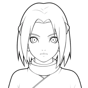 Dibujo fácil de sakura haruno
