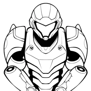Dibujo fácil de samus aran metroid