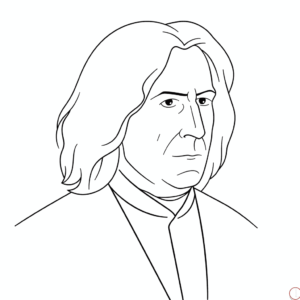 Dibujo fácil de severus snape