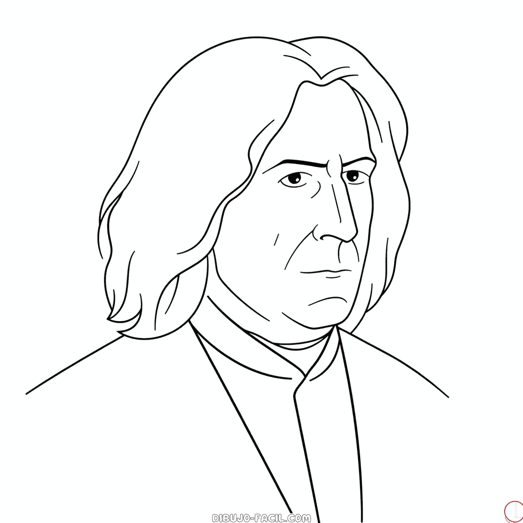 Dibujo fácil de severus snape