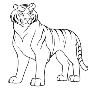Dibujo fácil de shere khan el libro de la selva