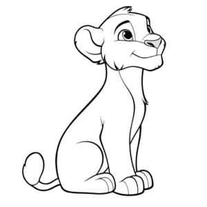 Dibujo fácil de simba el rey león