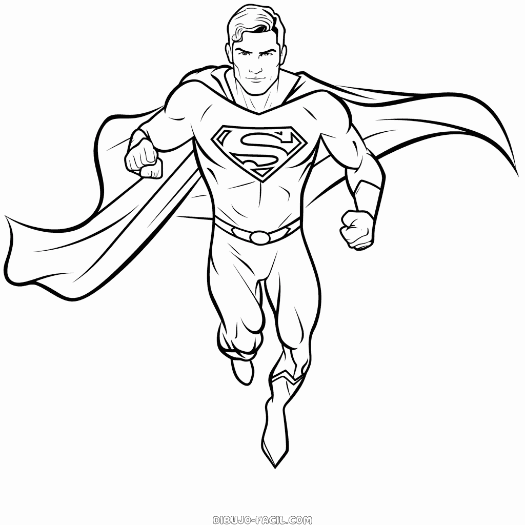 Dibujo fácil de superman