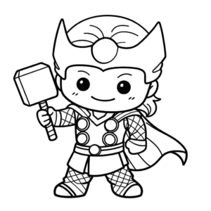 Dibujo fácil de thor