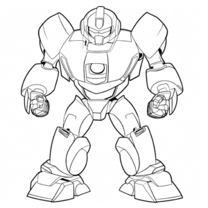 Dibujo fácil de transformers bumblebee