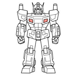 Dibujo fácil de transformers optimus prime