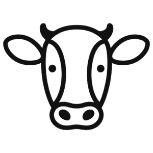 Dibujo fácil de Cabeza de vaca