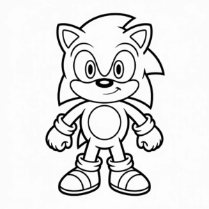 Dibujo fácil de Clásico Sonic