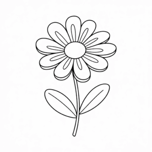 Dibujo fácil de Flor 3D
