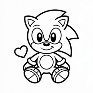 Dibujo fácil de Lindo Bebé Sonic