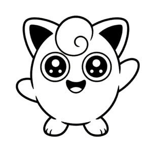 Dibujo Fácil de Adorable Jigglypuff