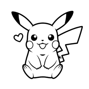 Dibujo Fácil de Adorable Pikachu
