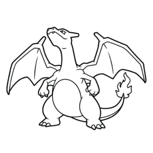 Dibujo Fácil de Anime de Charizard
